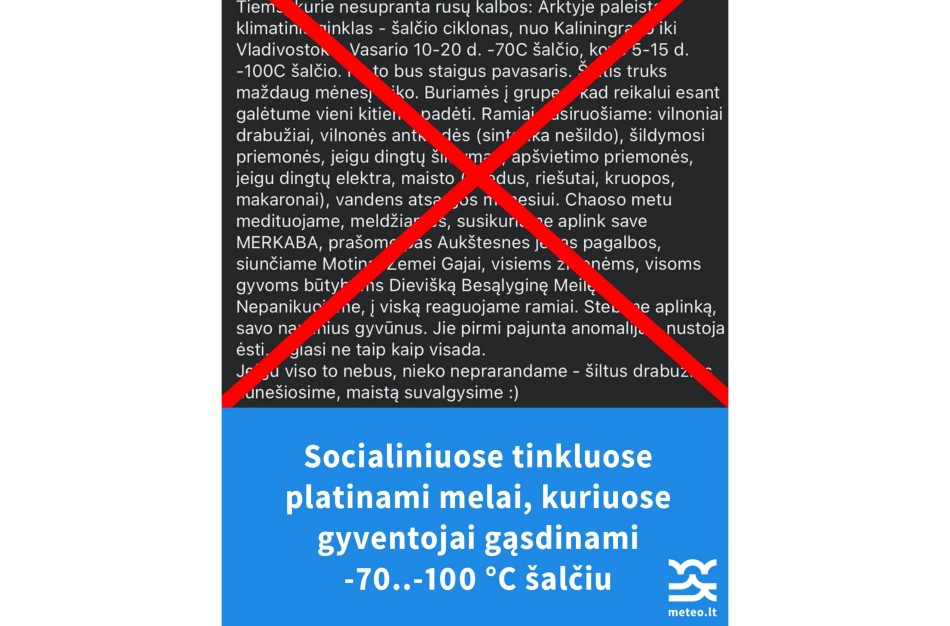 LHMT: socialiniuose tinkluose platinami melai apie neregėtą šaltį