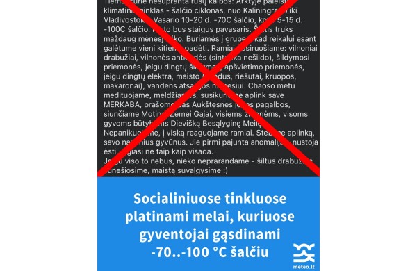 LHMT: socialiniuose tinkluose platinami melai apie neregėtą šaltį