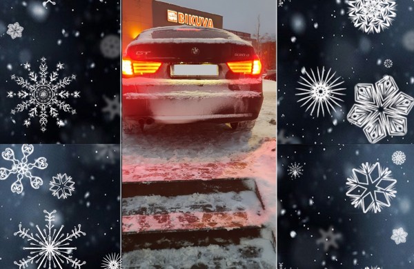 Jonavietė užfiksavo: BMW automobilis ties pėsčiųjų laiptukais - pėstiesiems liko sniegas ir kliūtys