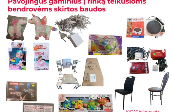Pavojingus gaminius į rinką teikusioms įmonėms skirtos baudos