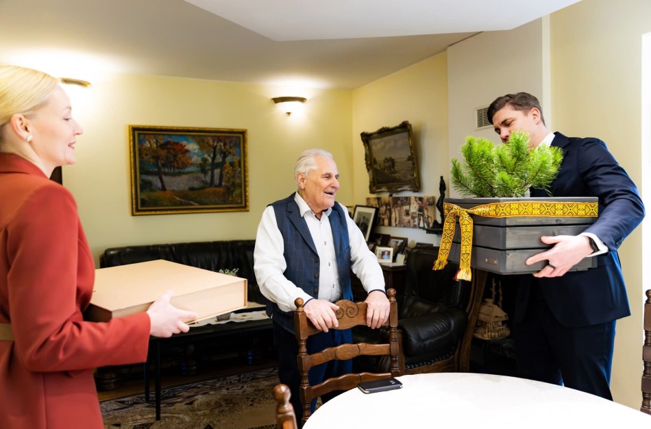 Jonavos garbės pilietis Jonas Sirvydis švenčia 90-metį