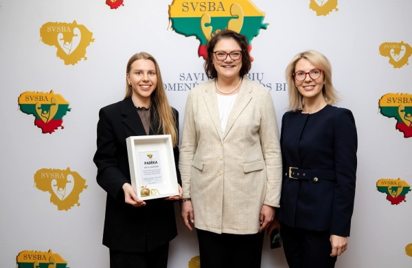 Metų apdovanojimas – Jonavos VSB specialistei Gretai Andriūnei