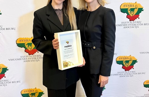 Metų apdovanojimas – Jonavos VSB specialistei Gretai Andriūnei