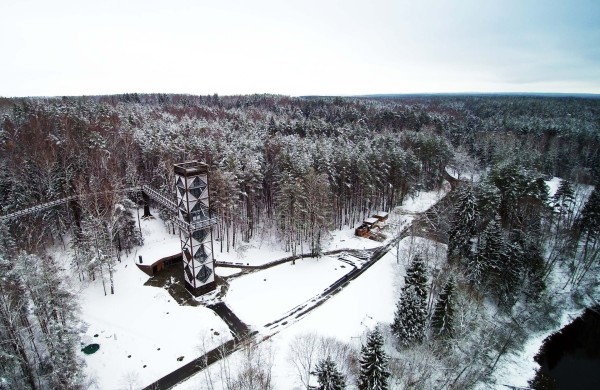 Žiemos kraštovaizdžiams apžvelgti – apžvalgos bokštai