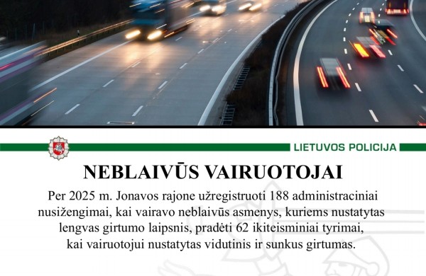 Mažiau nusikaltimų, daugiau prevencijos: kuo gyveno Jonavos policija 2025-aisiais?