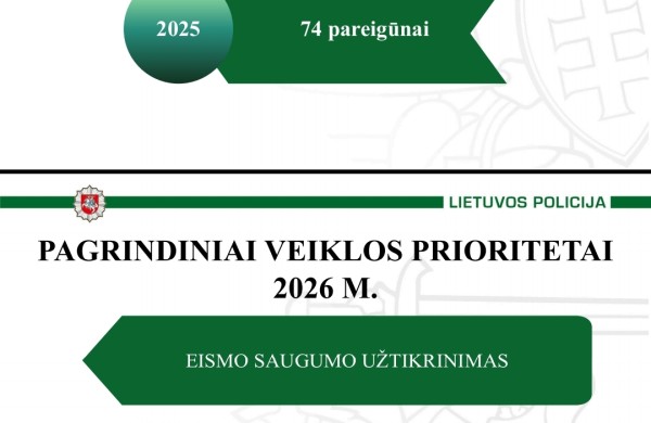 Mažiau nusikaltimų, daugiau prevencijos: kuo gyveno Jonavos policija 2025-aisiais?