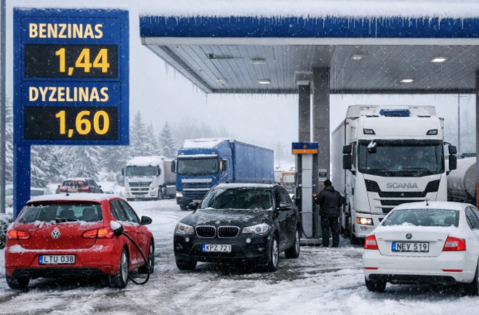 Degalų kainos sumažėjo pirmą kartą šiais metais