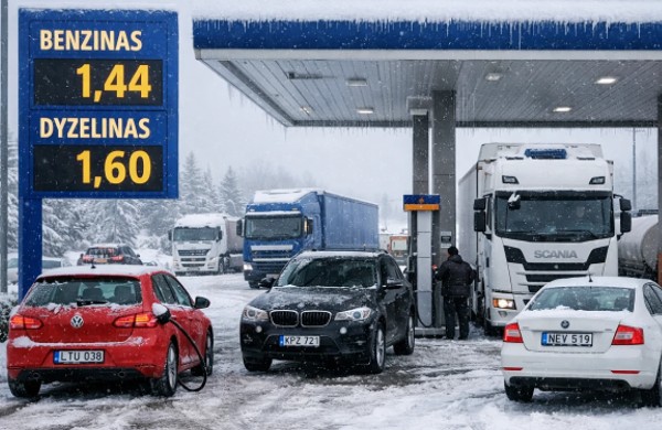 Degalų kainos sumažėjo pirmą kartą šiais metais