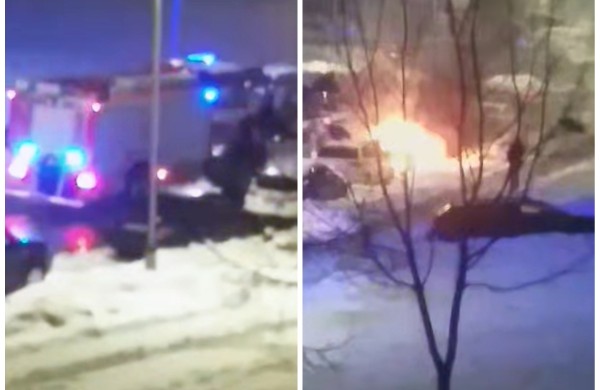 Rimkuose atvira liepsna degė automobilis