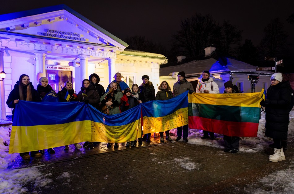 Jonavoje paminėtos ketvirtosios karo Ukrainoje metinės