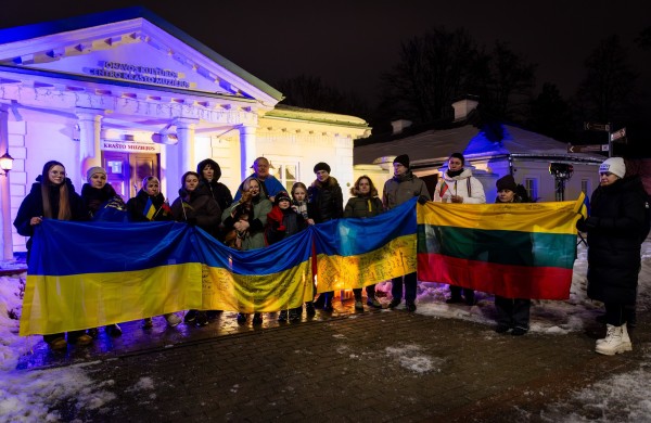 Jonavoje paminėtos ketvirtosios karo Ukrainoje metinės