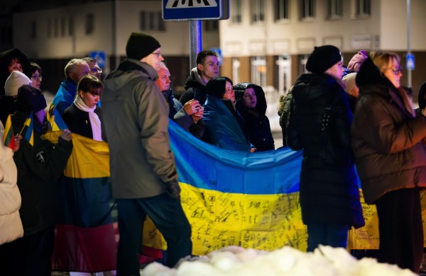 Jonavoje paminėtos ketvirtosios karo Ukrainoje metinės