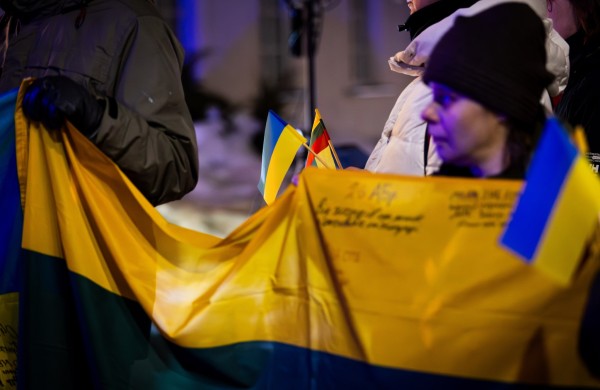 Jonavoje paminėtos ketvirtosios karo Ukrainoje metinės