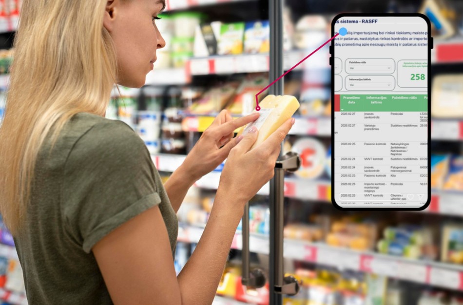 Girdime dažniau, bet atvejų ne daugiau: kaip veikia nesaugaus maisto pranešimų sistema