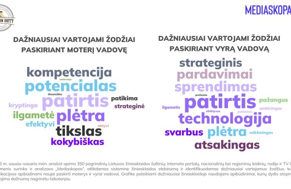 Tyrimas atskleidė: TOP 10 dažniausiai cituojamų moterų vadovių Lietuvoje