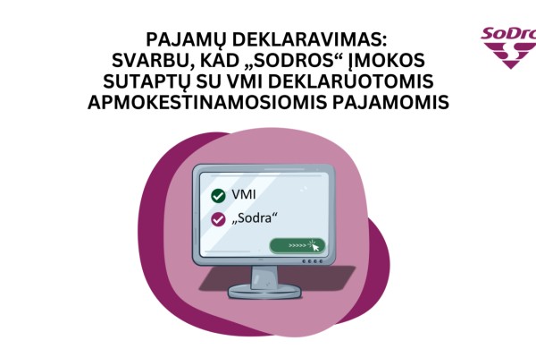 Deklaravus pajamas laikas patikrinti ir „Sodros“ įmokas