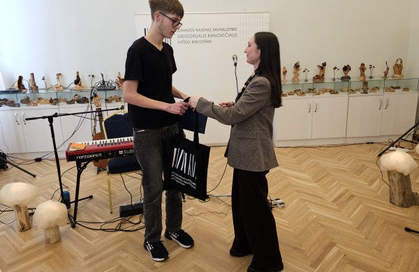 Apdovanotas Kūrybinio rašymo konkurso „KEĨSTI arba gyvenimas po mūsų“ laureatas 