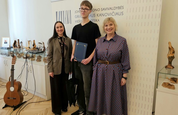 Apdovanotas Kūrybinio rašymo konkurso „KEĨSTI arba gyvenimas po mūsų“ laureatas 