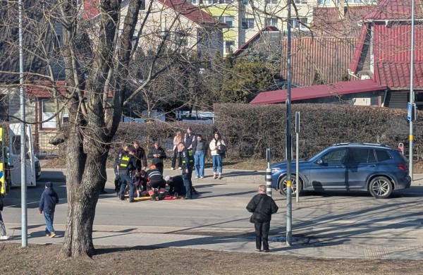 Vasario 16-osios gatvėje partrenktas pėstysis