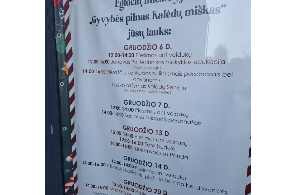 Ant Velykų slenksčio - Jonavos kalėdinių eglučių miestelio reklama