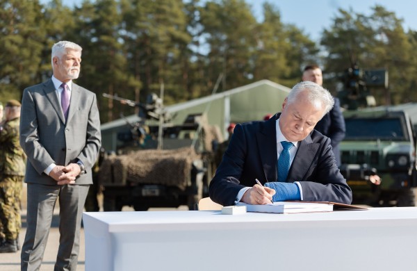 Prezidentas su Čekijos vadovu lankėsi Rukloje