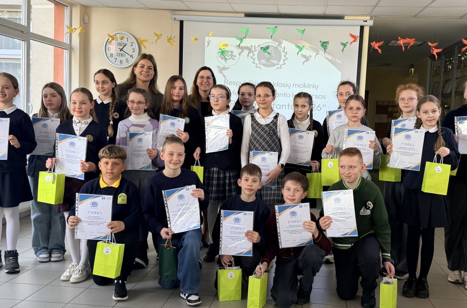 Jonavoje – respublikinis diktanto konkursas: raštingiausi ketvirtokai iš visos Lietuvos 