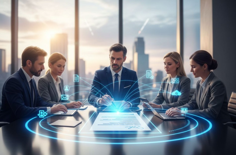 El. parašo teisių valdymas didelėje įmonėje