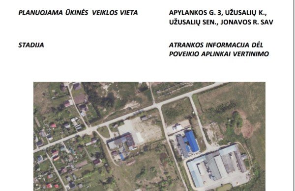 Jonavos rajone planuojama nauja didelių gabaritų atliekų surinkimo aikštelė