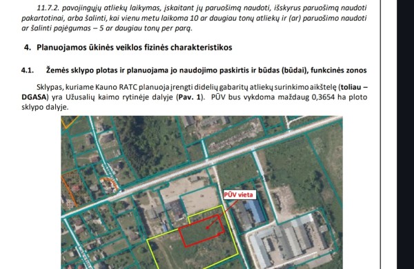 Jonavos rajone planuojama nauja didelių gabaritų atliekų surinkimo aikštelė