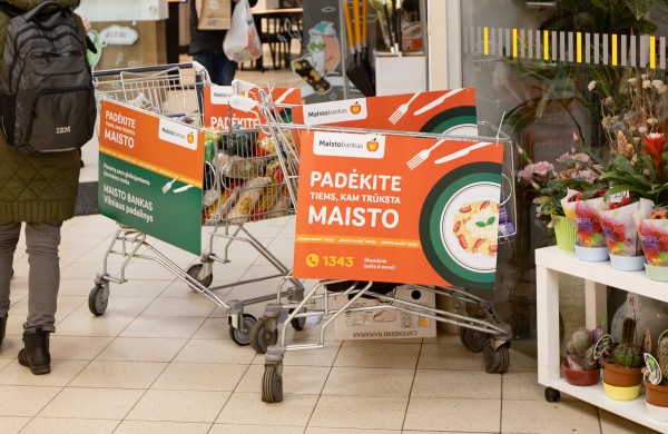 Jubiliejinė „Maisto banko“ akcija: siekiama surinkti rekordinį kiekį – 350 000 vienetų maisto 