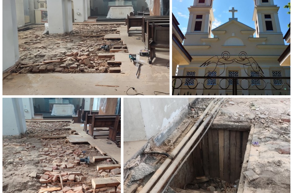 Remontuojamoje Jonavos Šv. apaštalo Jokūbo bažnyčioje – netikėti radiniai ir sudėtingi sprendimai 