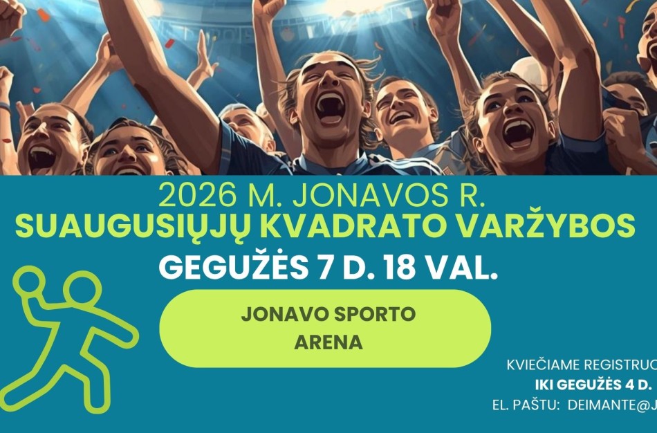 Jonavos sporto centras organizuoja pirmąsias suaugusiųjų kvadrato varžybas!