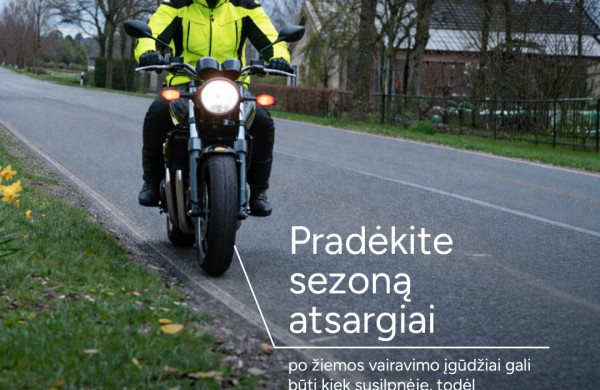 Per 6 metus keliuose žuvo 100 motociklininkų: „Via Lietuva“ primena, ką privalo suprasti kiekvienas eismo dalyvis