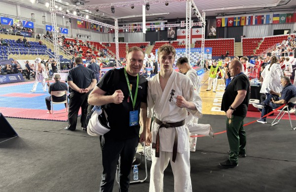 Dominykas Melničuk garbingai atstovavo Lietuvai Europos kyokushin karate čempionate