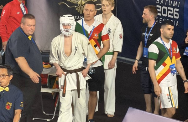 Dominykas Melničuk garbingai atstovavo Lietuvai Europos kyokushin karate čempionate