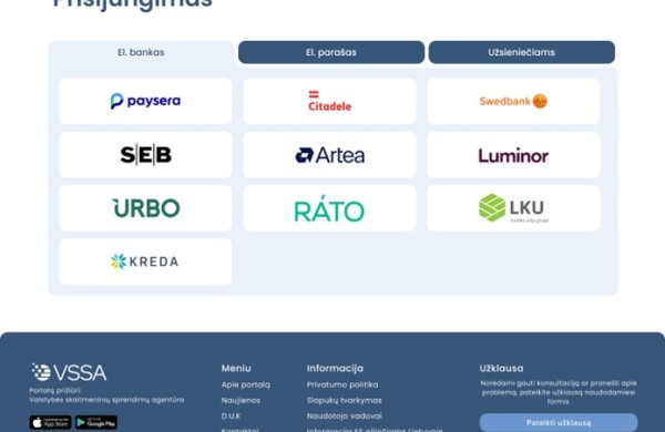 Svarbūs pokyčiai prasideda jau rytoj: VSSA atnaujina prisijungimą prie elektroninių paslaugų