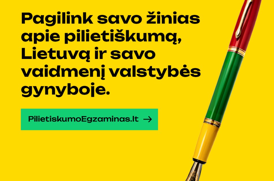 Pilietiškumo egzaminas: gyventojai kviečiami pasitikrinti žinias apie valstybę ir pilietinį atsparumą
