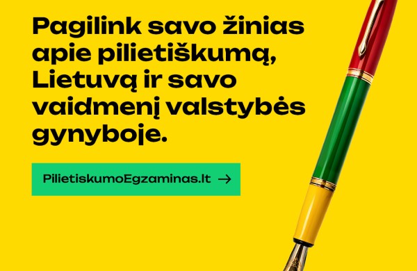 Pilietiškumo egzaminas: gyventojai kviečiami pasitikrinti žinias apie valstybę ir pilietinį atsparumą