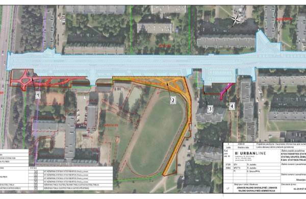 Prie J. Ralio gimnazijos planuojami nauji pėsčiųjų takai: pristatomi projektiniai pasiūlymai