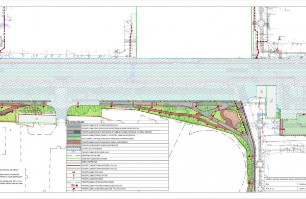 Prie J. Ralio gimnazijos planuojami nauji pėsčiųjų takai: pristatomi projektiniai pasiūlymai