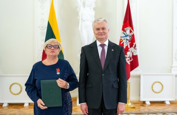Jonavietė Olga Traskauskienė apdovanota Prezidento medaliu „Už nuopelnus Lietuvai“