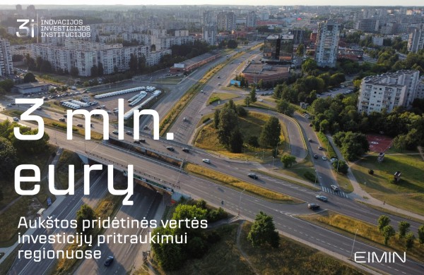 Vidurio ir vakarų Lietuvos regionams - 3 mln. eurų