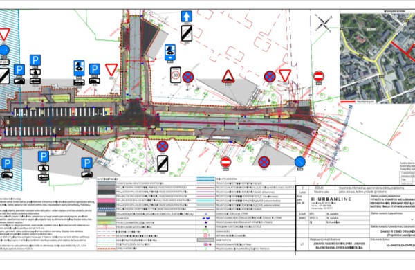 Vytauto gatvėje, nuo J. Basanavičiaus iki Birutės gatvių, planuojami nauji takai ir automobilių stovėjimo vietos