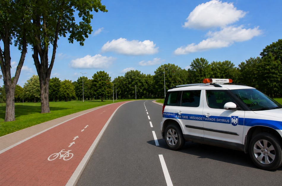 Savivaldybių viešosios tvarkos pareigūnams siūloma suteikti įgaliojimus kontroliuoti dviračių bei elektrinių mikrojudumo priemonių eismą
