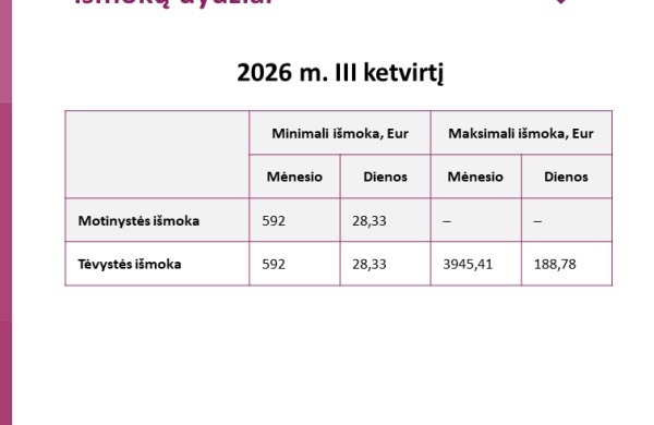 Naujos „Sodros“ išmokų ribos ir svarbios nedarbo išmokų naujovės