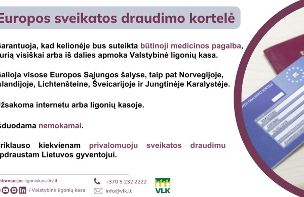 Grįžtate atostogų į Lietuvą? Sveikatos draudimu verta pasirūpinti dar prieš kelionę