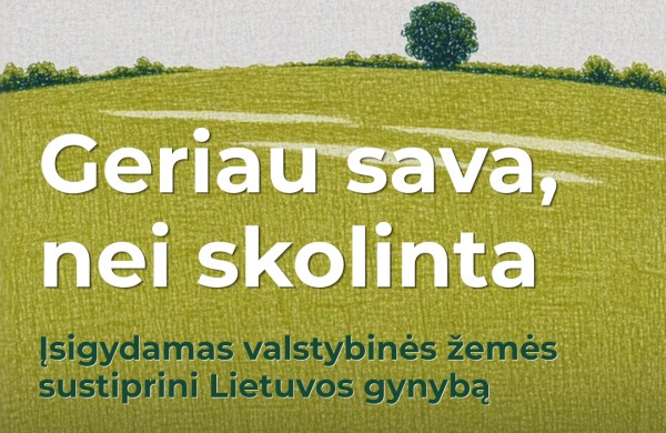 Per pusmetį ūkininkai įsigijo 318 ha valstybinės žemės ir Lietuvos gynybos fondą papildė daugiau kaip 2,6 mln. eurų