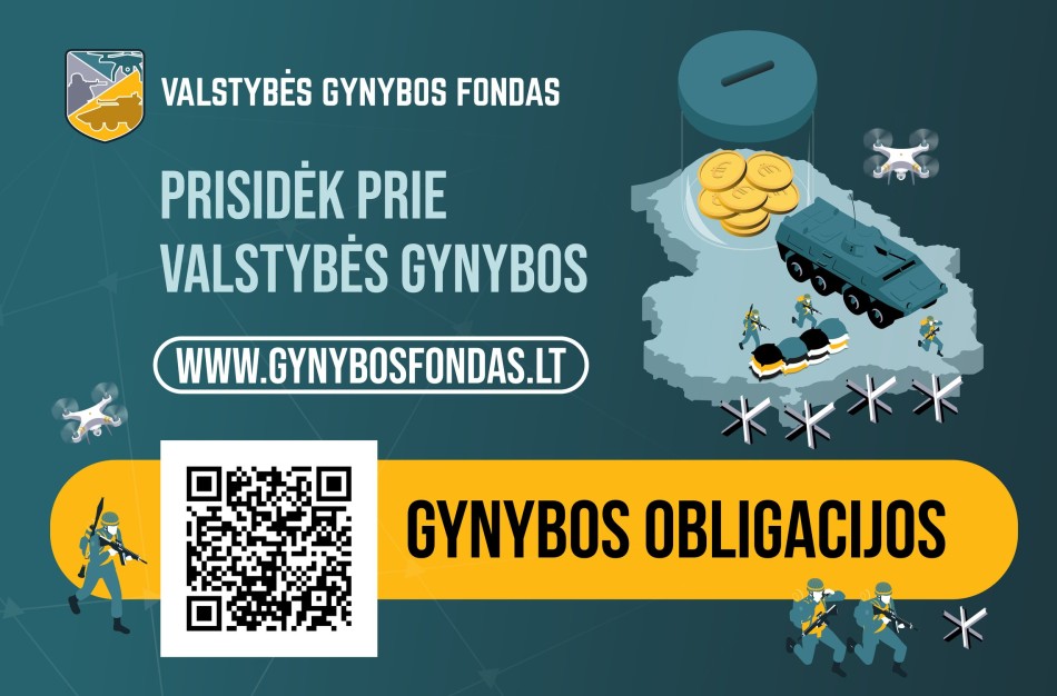 Gynybos obligacijų išplatinta už 31,3 mln. eurų