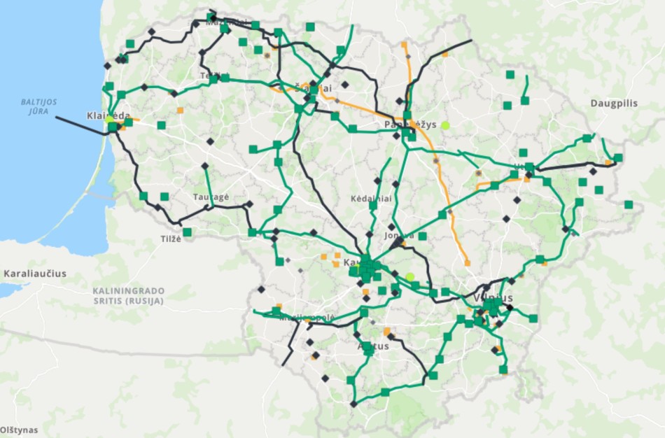 „Litgrid“ ir „Amber Grid“ pristato dešimties metų energetikos tinklų plėtros žemėlapį