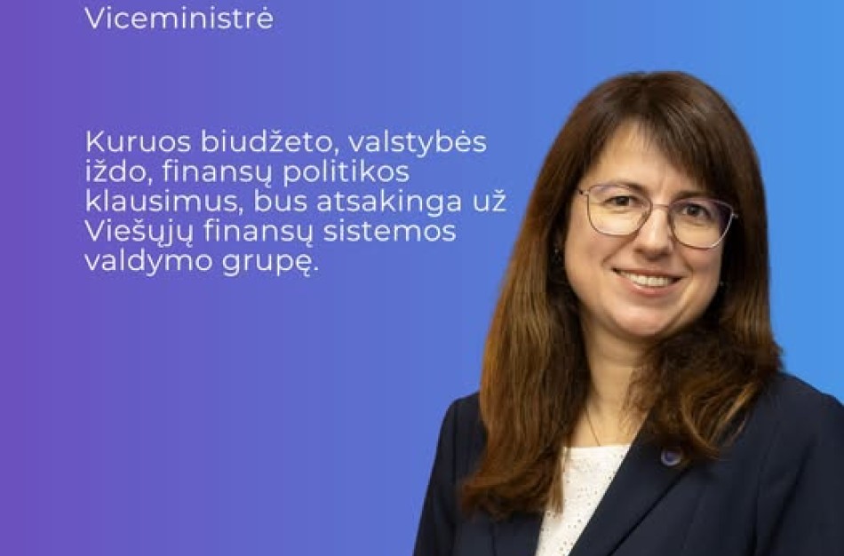 Finansų viceministrės pareigas pradeda eiti Lineta Jakimavičienė
